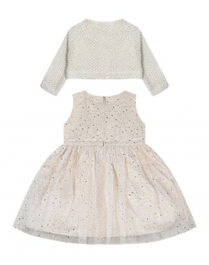 Baby girl΄s set knit jacket with dress. (06-3 years old) Boutique collection